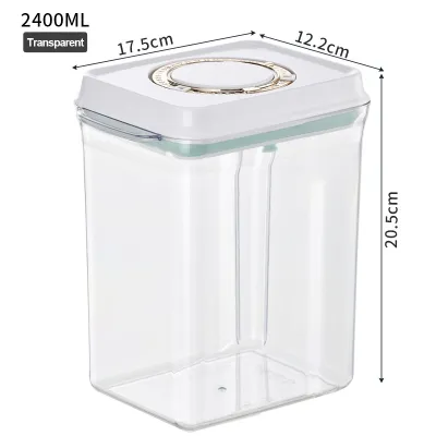 Airtight Milk Powder Container with Scooper Scraper and Cleaning Brush Anti-UV Tight Box Pop lock One press open