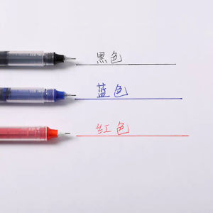 Bút bi nước thẳng khô nhanh 05mm màu đen bút trung tính phong cách ins đồ dùng văn phòng bút nước học sinh văn phòng phẩm bán buôn