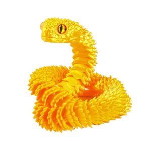 XINSU38 Multicolor 3D Printed Snake Toy 30/45/60cm Realistic Animal Simulation Model Chinese Zodiac Year of Snakes PLA Simulated Snake Ornament  Ornament