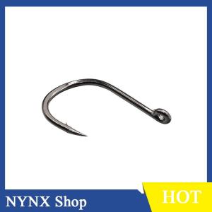 [NYNX] Câu cá móc mắt vòng tròn jighead thép gai fishhooks thép carbon cao cho cá chép câu cá Vật liệu hàng hóa phụ kiện pesca