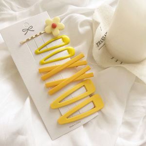 7pcs/set Korean Popular Colorful Hairpin Super Cute Small Clips Hair Accessaries