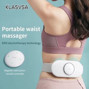 Smart Waist Massager EMS Infrared Heating Relieves Lumbar Muscle Strain Wireless Remote Massage Relaxation