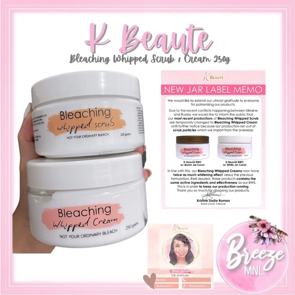 Immediate delivery K-Beaute Bleaching Whipped Scrub or Cream by