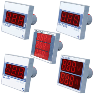 Vôn kế Ampe kế điện áp vuông hiện tại máy đo tần số cho đèn báo Màn hình hiển thị kỹ thuật số amp Hz Detector đo