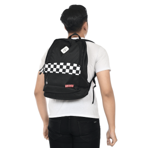 Tas Ransel Pria Tas Punggung Sekolah Motif Catur Distro Moesim