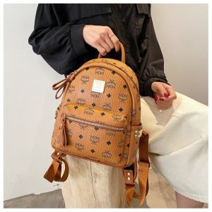 2025Fashionable Large Capacity Soft Leather Backpack Womens Casual Style Dual Shoulder Bag Trendy Korean Version Multi-Functional Bag09/08