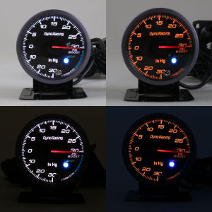 Car Modification 2.5 Inch 60mm Turbocharger Gauge PSI Black panel with instrument rack 12V Universal