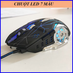 Chuột Máy Tính Led 7 Màu Chuột Chơi Game Văn Phòng Bảo Hành 24 Tháng