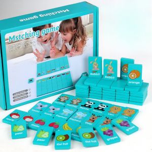 เกมจับคู่ความจํา สําหรับเด็ก เกมจับคู่ความทรงจํา สําหรับเด็ก เกมกระดานก่อนวัยเรียน สนุก ขนาดกะทัดรัด