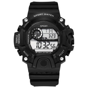 Multi Functional Sports Watch Mens Electronic Watch Student Luminous Waterproof Alarm Clock Watch