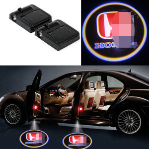2Pcs LED Car Door Welcome Light for HONDA city civic hrv xrv jazz crv Courtesy Projector Wireless lamp