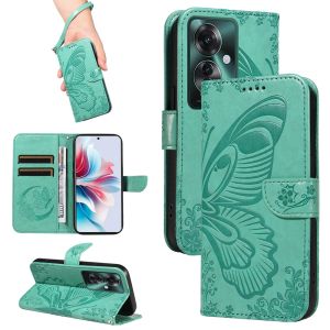 For OPPO Reno 11F 11 10 8T 7 8 Pro 5G / Reno 8Z 7Z 6Z 5Z 5G Swallowtail Butterfly Phone Case Magnetic Leather Wallet Card Slot Couples Flip Case Casing