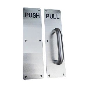 Pull Push Handle Stainless Push Plate Pull Plate Handle Pintu Sign Plate Dorong Tarik Gagang