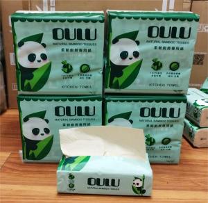 12/24 packets More absorbent Natural bamboo kitchen paper towel 2ply 70sheet/packet hand paper towel much  eco-friendly 100%bamboo pulp not easy to break less paper dust