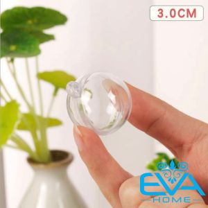 Set 5 Quả Bóng tròn Nhựa Trang Trí Trong Suốt Đường Kính  3 Cm