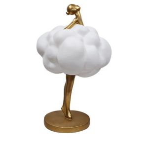 FFBH Creative Ornaments Cloud Girl Living Room Ornament Modern Interior Sculptures Aesthetic Elegant Accessories Home Decorations Z5Q1T