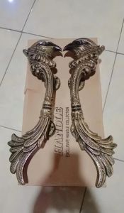Handle Pintu Kuningan Antiq Panjang 48cm Gagang Pintu Kupu Tarung