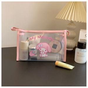 กระเป๋าเครื่องสำอางค์ เครื่องประดับ อุปกรณ์เสริมความงาม เสริมการเดินทาง ลายการ์ตูน งาน License งานพลาสติก กันน้ำ ขนาด 26×17×8 cm