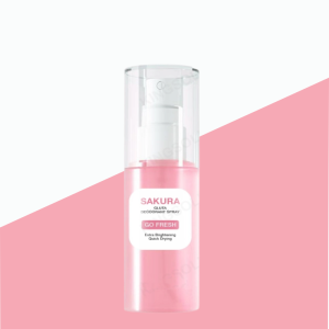 Sakura Gluta Underarms Set Deosorant Spray + Brightening Underarm Cream 50X for Women Long Lasting Whitening Care Under Arm