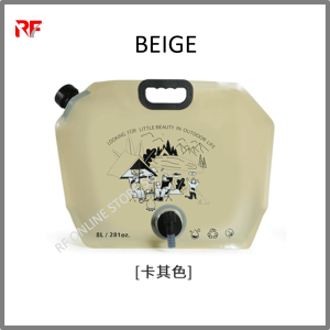 8L Outdoor Folding Water Bag with Tap Portable Collapsible Water Container Food Grade Thickened Storage Jug For Camping BBQ Picnic Survival