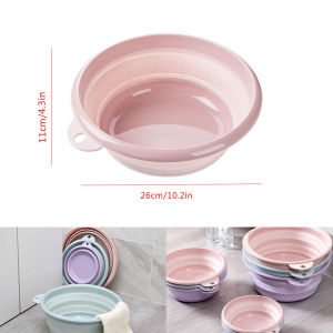 Homenhome Foldable Basin Washbasin Plastic Laundry Tub Travel Basin