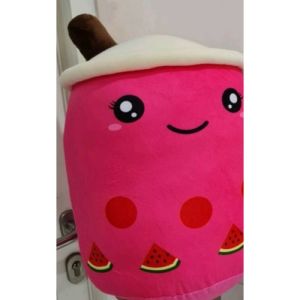 DREAMTOYS96  Boneka bantal boba milk tea giant 17  50 cm anggur jeruk nanas strawberry