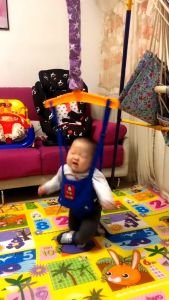 Baby Jumper Bouncing Seat Indoor Swing Jump Stand Toddler Jump Training Chair Baby Exercise Seat Safe Jumping Cradle Fun and Effective Baby Bouncer for Physical Development Buaian Latihan melompat Dalaman