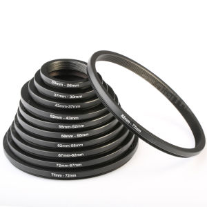 K&F CONCEPT Camera Lens Filter Ring Adapter Set 18-in-1 Filter Ring Adapter Metal Stepping Rings Kit (9pcs Step Up Ring Set + 9pcs Step Down Ring Set)