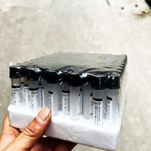 Ống nghiệm Heparin nắp màu đen khay 100 ống/1 vỉ