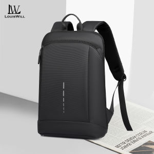 LouisWill Men Backpack Business Laptop Backpacks Waterproof Ultra-thin Casual Travel Backpack Men 16.5inch Laptop Backpack Fashion Multi-compartment Bag