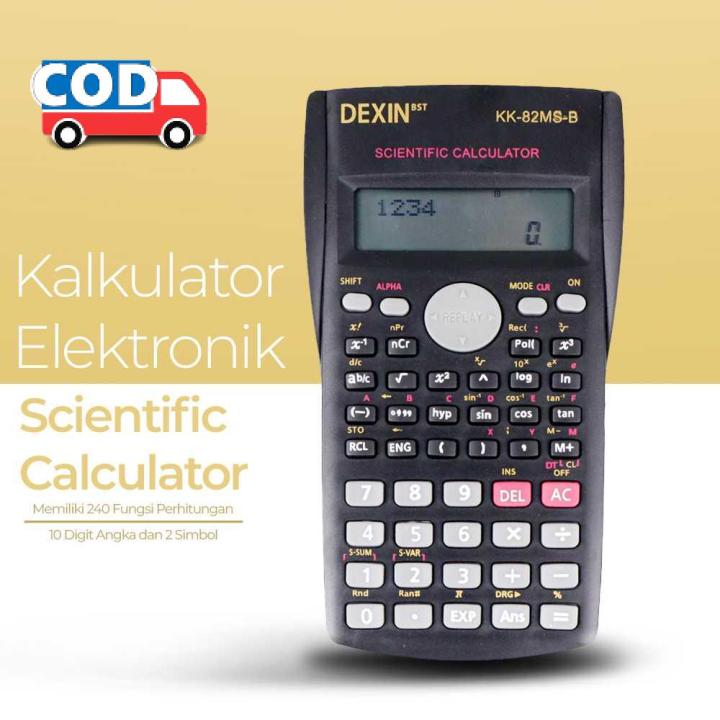 Kalkulator Elektronik Scientific Calculator 10+2 Digits dengan 240 Fungsi Ilmiah Matematika Dagang