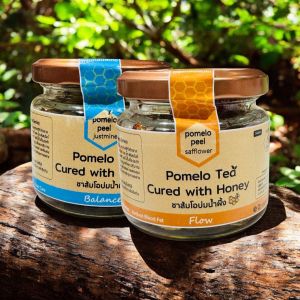 ชาเปลือกส้มโอบ่มน้ำผึ้ง(Pomelo Tea Cured with Honey)หอมสดชื่น ชุ่มคอ