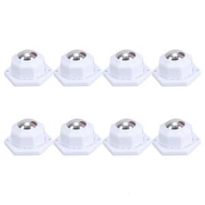 Set of 8 Portable Sturdy Round Castors Convenient for Furniture With Easy Installation and Enhances Mobilities