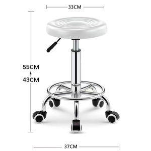 JSF Bar Stool High Chair Bar Chair Swivel Lift Back Chair Adjustable Stool Round Chair Stylist Chair Hydraulic Stool Home