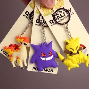 LIGHTER Trẻ em Đồ Chơi PVC Dragonair Vulpix Eevee Charizard Pokemon Móc Chìa Khóa Phim hoạt hình Vòng Chìa Khóa Ba lô Dây Chuyền Túi Vòng Chìa Khóa