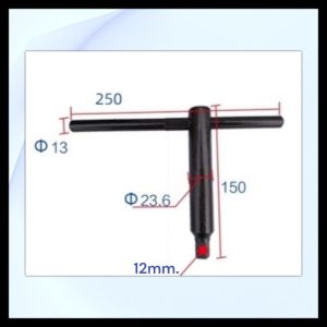 ประแจหัวจับ เครื่องกลึง ประแจสามจับ หัวสี่เหลี่ยม