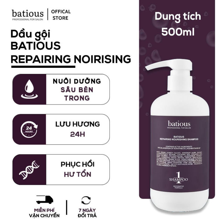 Dầu Gội Batious Tím Salon Cao Cấp Hàng Chính Hãng – Keratin Collagen ...