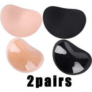 2Pairs Chest Pad Bikini Set Push Up Padded Bikinis Swimsuit Women Swimwear Thicker Breathable Sponge Bra Pads Nipple Cover