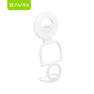 BAVIN P34 2-in-1 Portable Magnetic Selfie LED Fill Light w/Foldable Stand+3 Brightness Modes for Makeup & Live Streaming