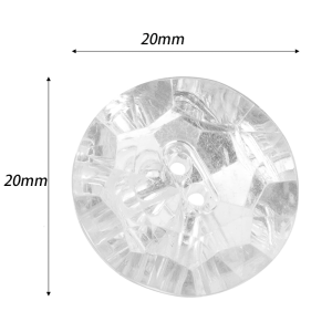 100Pcs Acrylic Crystal Button 18/20/25mm Rhinestone Buttons for Suitable for Clothes Furniture Toy Decorat