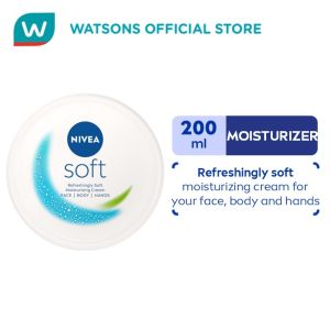 NIVEA Soft Moisturizing Cream for dry skin for face and body 200ml