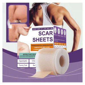 Carvenchy Silicone Scar Sheet Silicon Scar Tape for Surgical Scars Removal Patch Scar Treatment