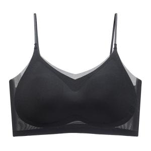 M-4XL wire-free bra ultra-thin one-piece vest-style underwear womens breathable and comfortable wire-free bra hot-pressed adhesive bra