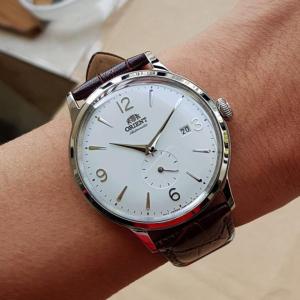 Đồng hồ cơ nam Orient Watch Vintage RA-AP000 mặt đáy lộ cơ dự trữ năng lượng tích cót tự động mặt kính cường lực cong chống xước chống nước 3 ATM dây da đeo tay cao cấp chính hãng