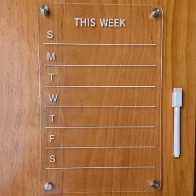 SG RumahHome® Magnetic Fridge Whiteboard Calendar with Markers for Home Office School Planning