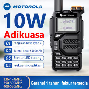 Motorola X8 (10W) Walkie Talkie / HT Motorola Walkie Talkie / Handy Talky / Handy Talky Walky / Two way radio / FM radio / Dual-band / Kekuatan tinggi