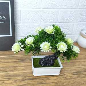 Azgalery PBP85 / Tanaman Hias Plastik Pot Bunga Bonsai Kembang Dekorasi Artificial Flower Pajangan Ruangan Rumah Ornamen Hiasan Buatan / COD