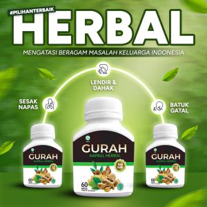 Kapsul Herbal Gurah Atasi Batuk Berdahak Gurah Paru-paru dan Masalah Pernafasan
