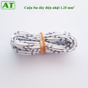 Cuộn 5m Dây Điện Nhật Lõi Đơn 1.25 mm2 Lõi 16 Sợi 5 Màu Tùy Chọn