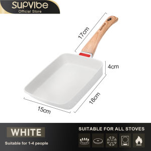 SUPVIBE Non-Stick Japanese Tamagoyaki Pan Egg Pan Rectangle Tamago Pan Breakfast Pan Suitable All Stove